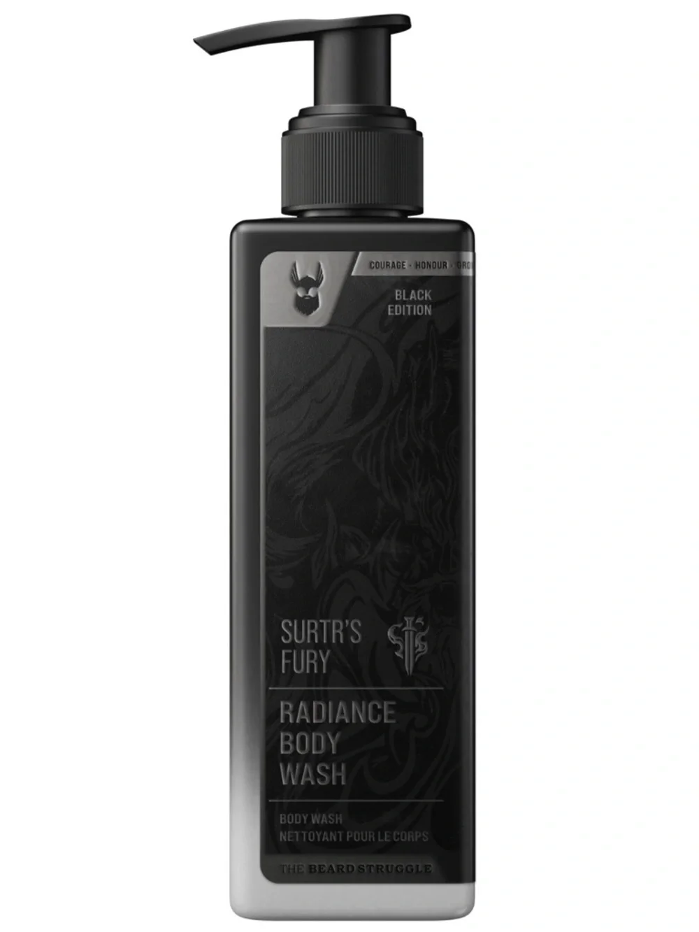 The Beard Struggle Surtr’s Fury Black Edition Radiance Body Wash 8.11oz